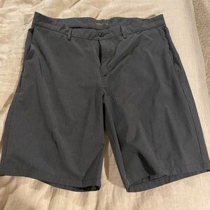 Old Navy active shorts. Size 38. 9” inseam. Gray.